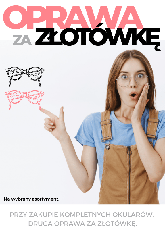 Oprawa za złotówkę optyk Dębica